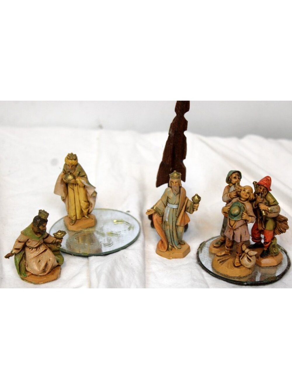 Fontanini Nativity Pcs 3 Wisemen Shepherds Musicians 2.5" 3" Figurines Italy